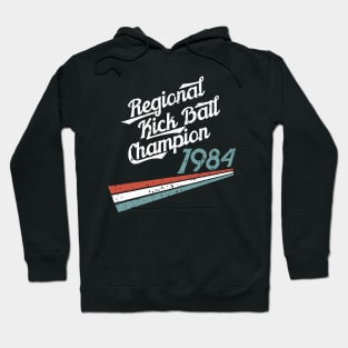 Nostalgia 80s Kick Ball Distressed T-Shirt Hoodie